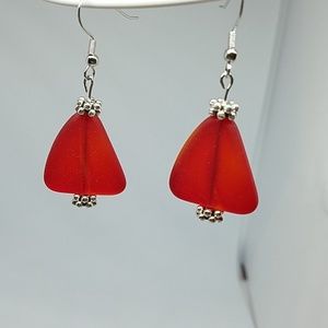 NEW Handmade Sea Glass earrings